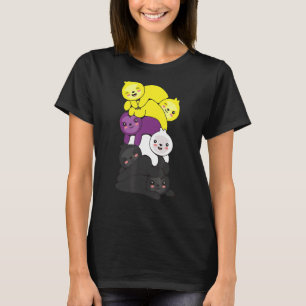 Nonbinary Flag Non Binary Pride Lgbtq Sloth T-Shirt