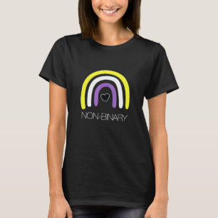 Nonbinary Flag Rainbow Enby Genderqueer Non Binary T-Shirt