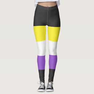 Nonbinary Flag Rainbow Pride  Leggings