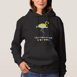 Nonbinary Flamingo LGBTQ Gay Pride NB Enby LGBT Hoodie