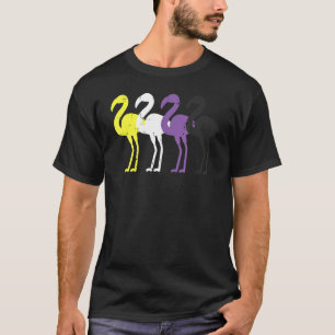 Nonbinary Flamingo Non Binary Enby Nb Pride Flag A T-Shirt