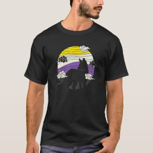 Nonbinary Fox Genderqueer Non Binary Pride Clothes T-Shirt