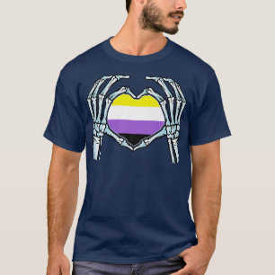 Nonbinary gender  Gay Skeleton  seual Identity  T-Shirt