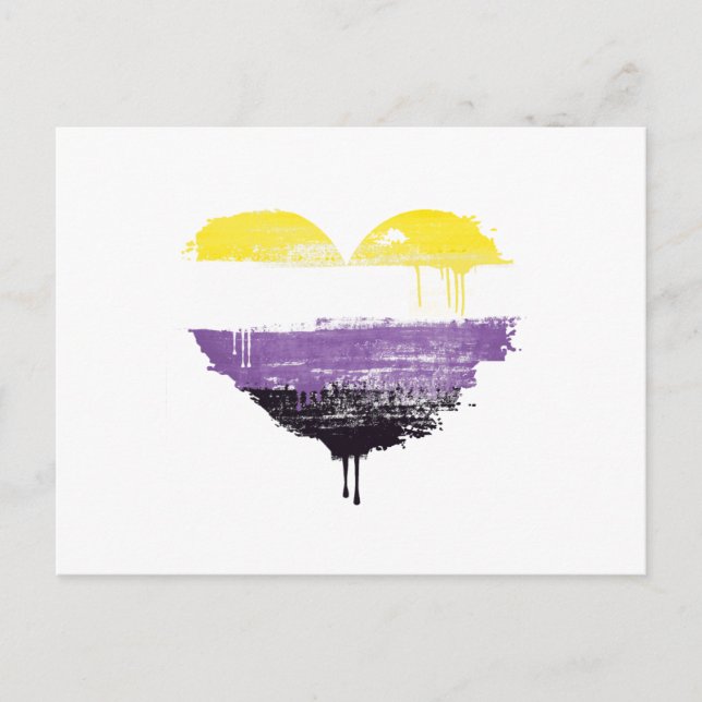 NONBINARY HEART POSTCARD (Front)