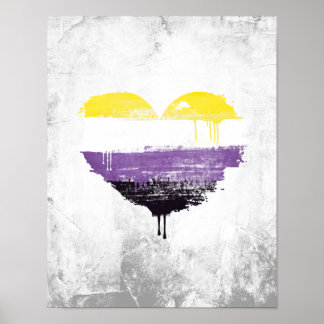 NONBINARY HEART POSTER