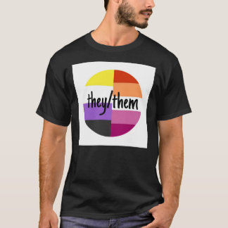 nonbinary lesbian theythem Pin T-Shirt