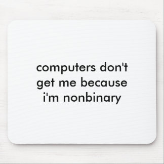 Nonbinary Nerd mousepad