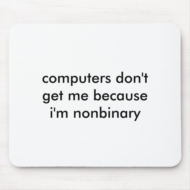 Nonbinary Nerd mousepad (Front)