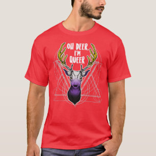 Nonbinary Oh Deer Im Queer T-Shirt