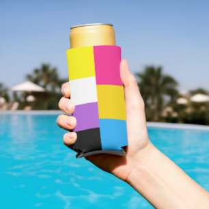 Nonbinary Pansexual Dual Pride Flag Seltzer Can Cooler