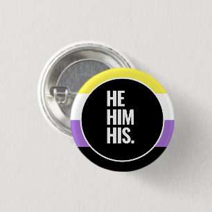 Nonbinary Pride 3 Cm Round Badge