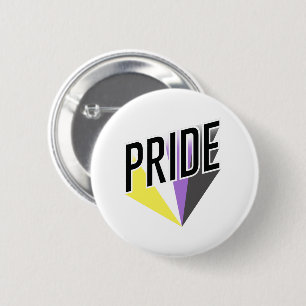 Nonbinary Pride Burst 6 Cm Round Badge
