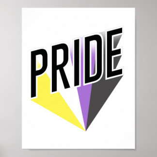 Nonbinary Pride Burst Poster