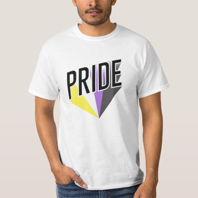 Nonbinary Pride Burst T-Shirt (Front)