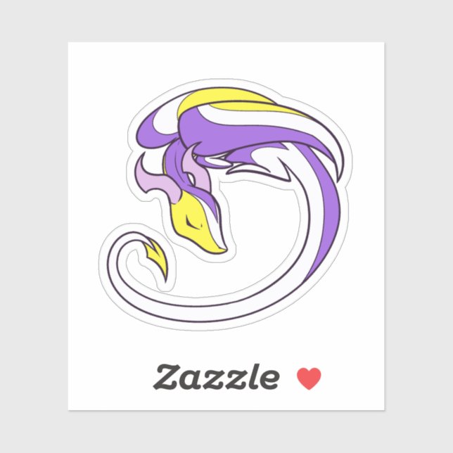 Nonbinary Pride Dragon (Sheet)