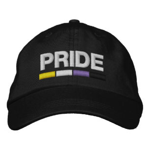 Nonbinary Pride Embroidered Baseball Cap