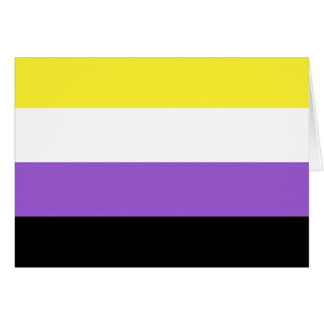 Nonbinary Pride Flag (Front Horizontal)