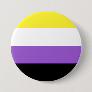 Nonbinary Pride Flag 7.5 Cm Round Badge