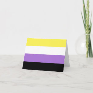 Nonbinary Pride Flag Card