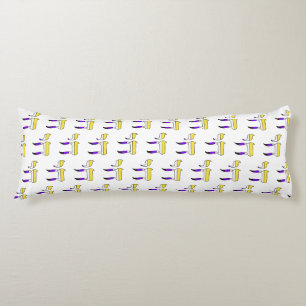 Nonbinary Pride Flag Chai Body Cushion
