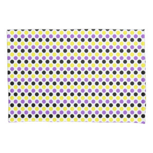 Nonbinary Pride Flag Colours Polkadots Pillowcase
