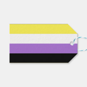 Nonbinary Pride Flag Gift Tags