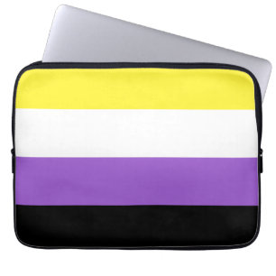 Nonbinary Pride Flag Laptop Sleeve
