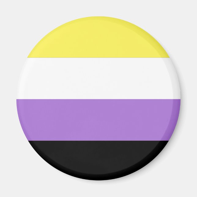 Nonbinary Pride Flag Magnet (Front)
