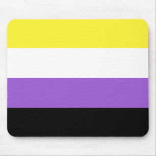 Nonbinary Pride Flag Mouse Mat