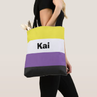 Nonbinary Pride Flag Name or Monogram