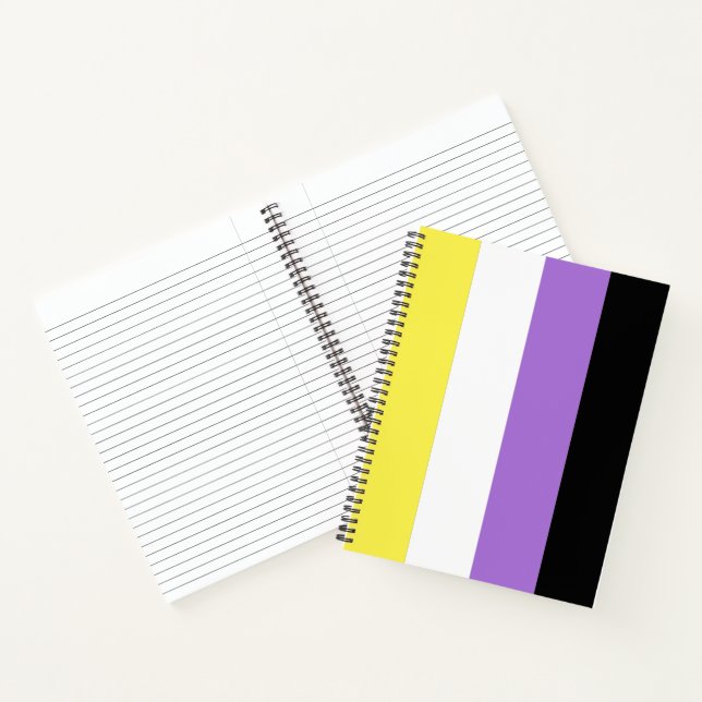 Nonbinary Pride Flag Notebook (Inside)