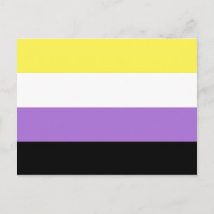 Nonbinary Pride Flag Postcard