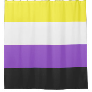Nonbinary Pride Flag Shower Curtain