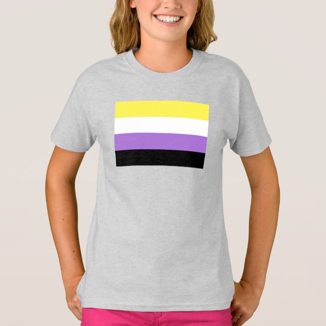 Nonbinary Pride Flag T-Shirt (Front)