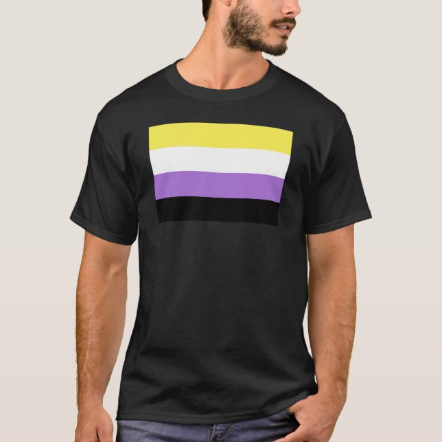 Nonbinary Pride Flag T-Shirt (Front)