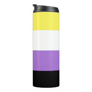Nonbinary Pride Flag Thermal Tumbler