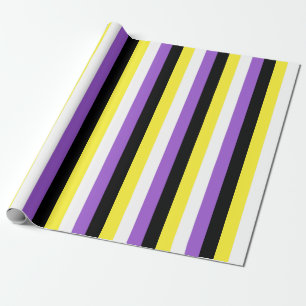 Nonbinary Pride Flag Vertical Wrapping Paper