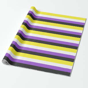 Nonbinary Pride Flag Wrapping Paper