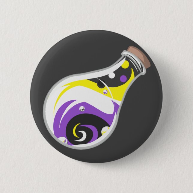 Nonbinary Pride Potion Button (Front)