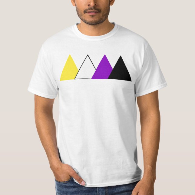 Nonbinary Pride Triangle Tee (Front)