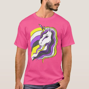 Nonbinary Pride Unicorn Nonbinary Flag Lgbtq Non B T-Shirt