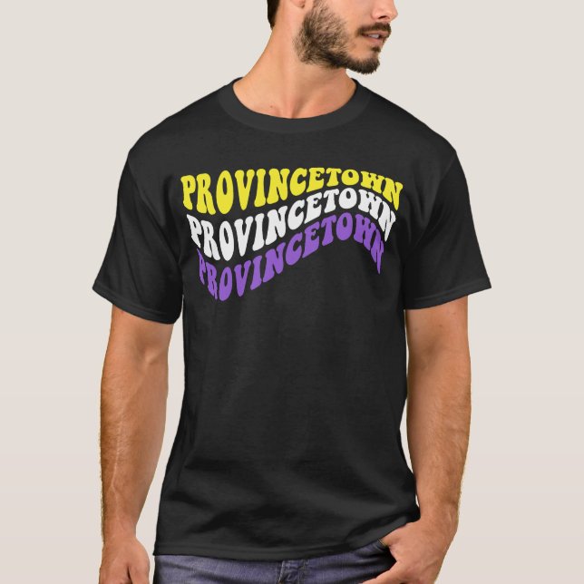 Nonbinary Provincetown Cape Cod Massachusetts LGBT T-Shirt (Front)