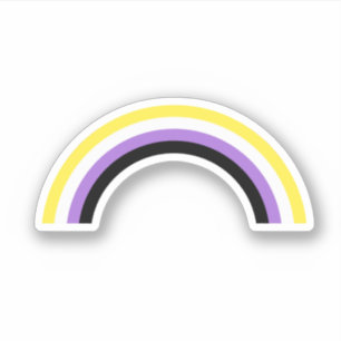 Nonbinary Rainbow Sticker