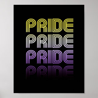 Nonbinary Retro Pride Poster