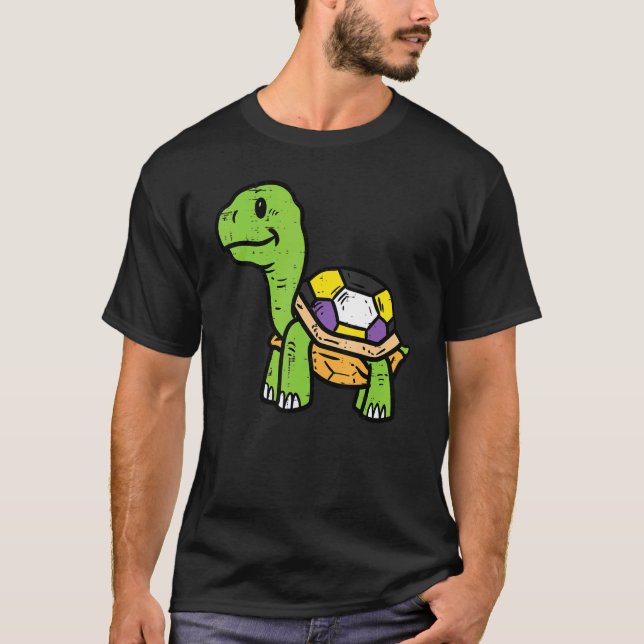 Nonbinary Turtle Non Binary Enby Nb Pride Flag Lgb T-Shirt (Front)