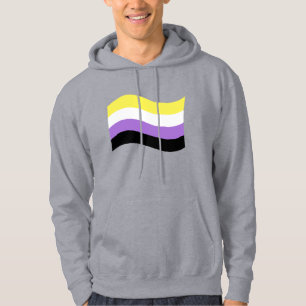 NonBinary Waving Flag Hoodie
