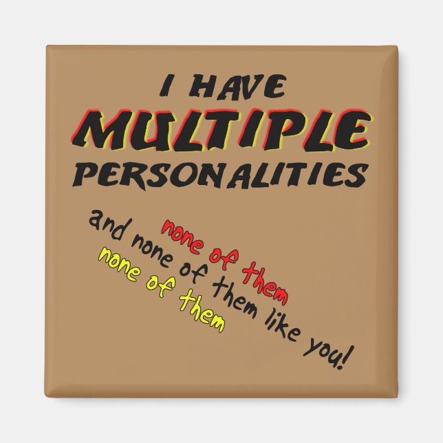 None Of Them Like You Funny Fridge Magnet (Front)