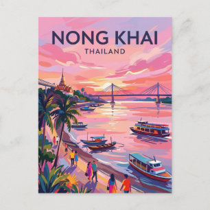 Nong Khai (Mekong River) Thailand Postcard