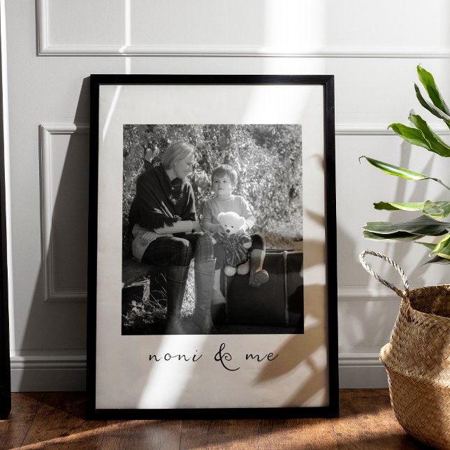 Noni And Me Personalised Picture Gift For Grandma Poster (Creator Uploaded)