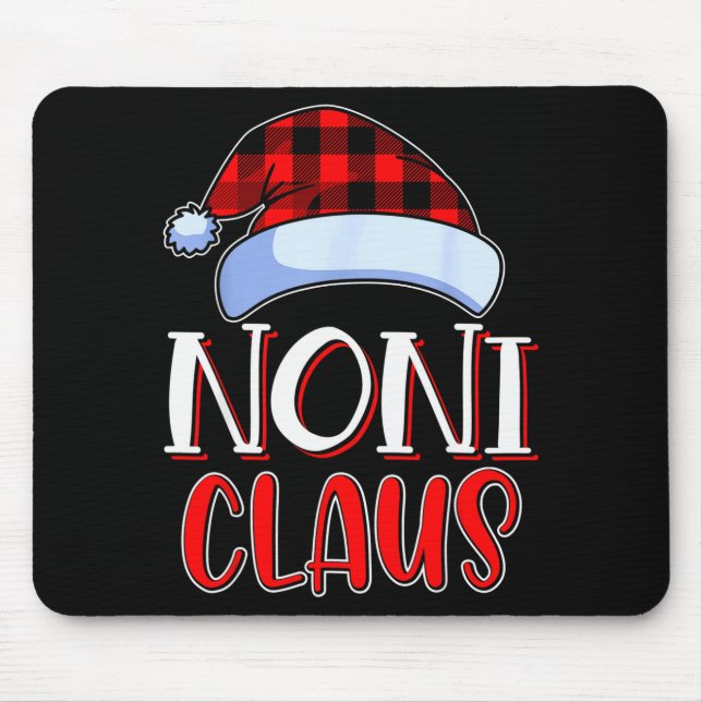 Noni Claus Santa Family Matching Christmas Pajamas Mouse Mat (Front)